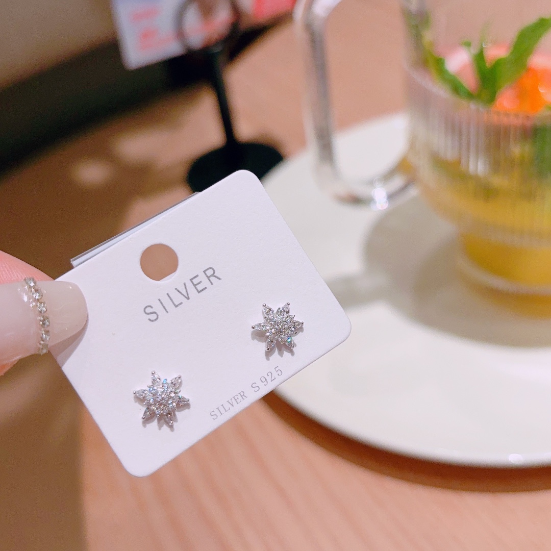 Fine Silver Earrings Delicate Mother's Birthday Gold