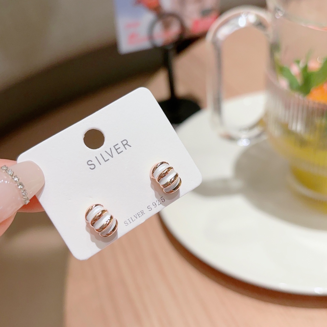 Fine Silver Earrings Sweet Everyday Wear Gold