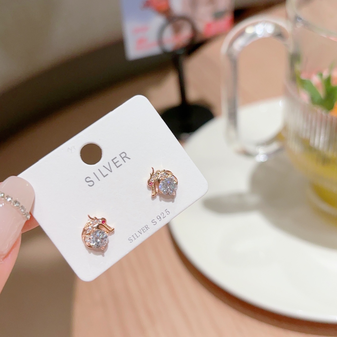 Low Allergy Silver Earrings Fresh Father's Day Gold