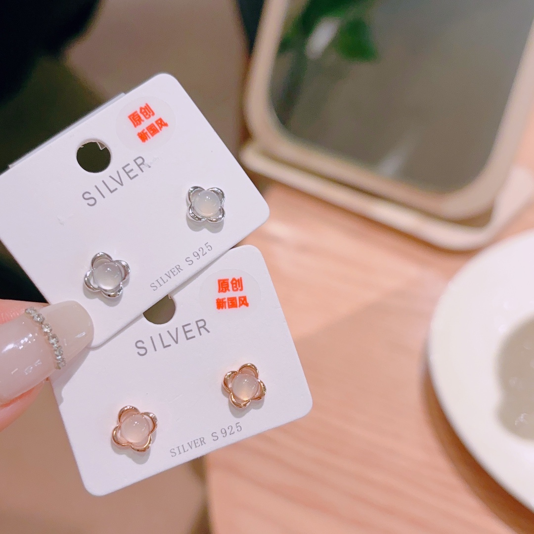 S925 Sterling Silver Earrings Fresh Engagement Silver