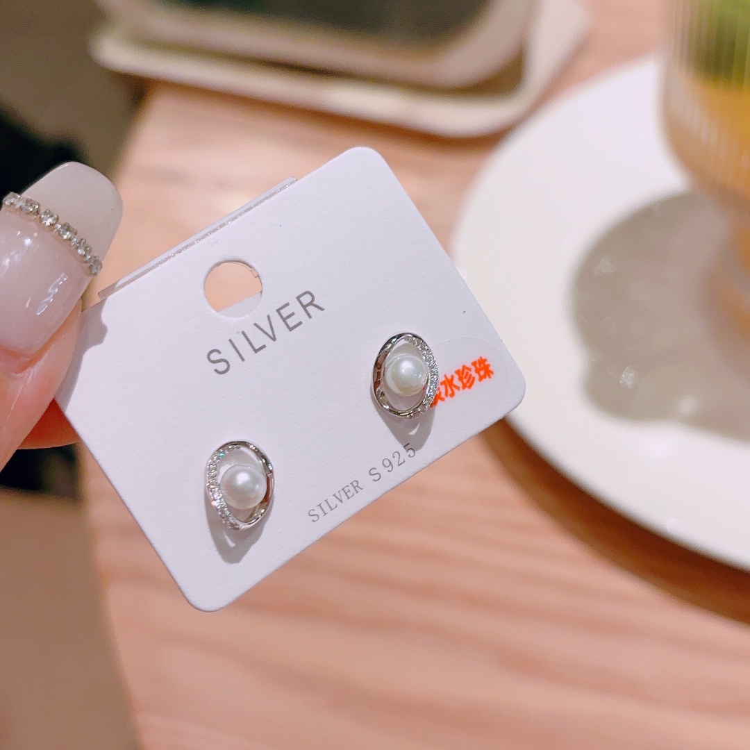 S925 Sterling Silver Earrings Soft Engagement Gold