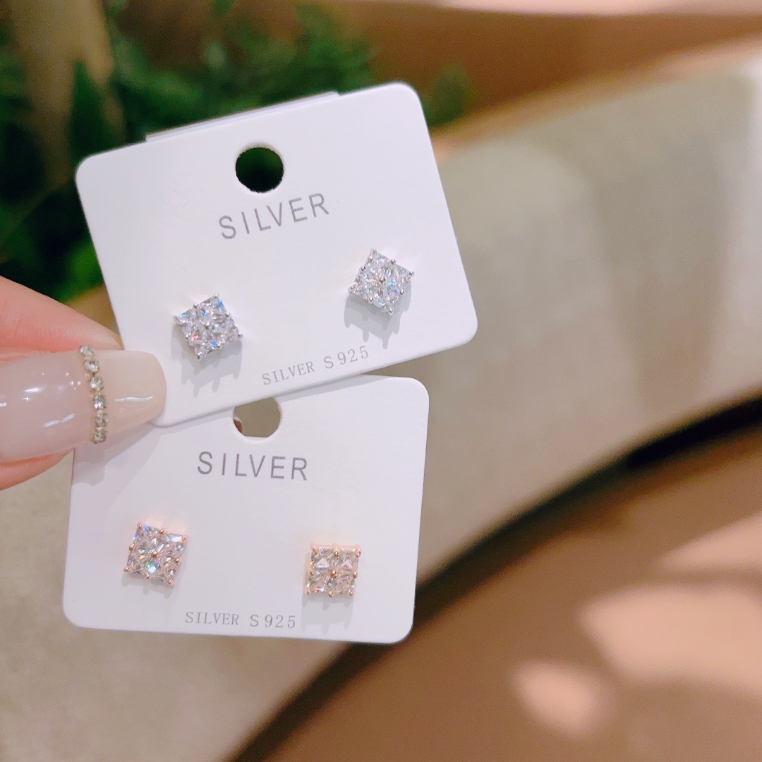 Low Allergy Silver Earrings Minimalist Spring Festival Gold