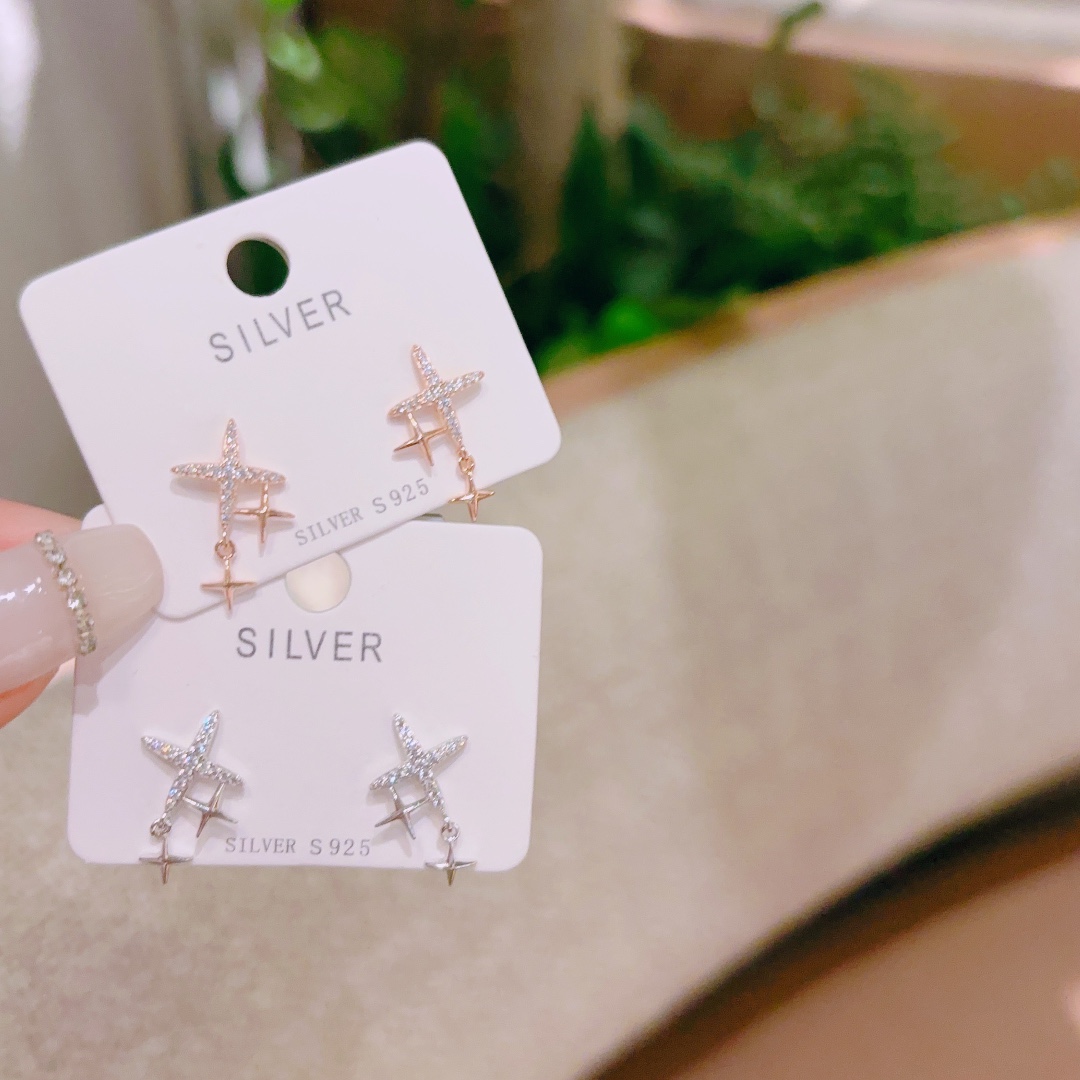 Solid Silver Earrings Delicate Wedding Registration Silver