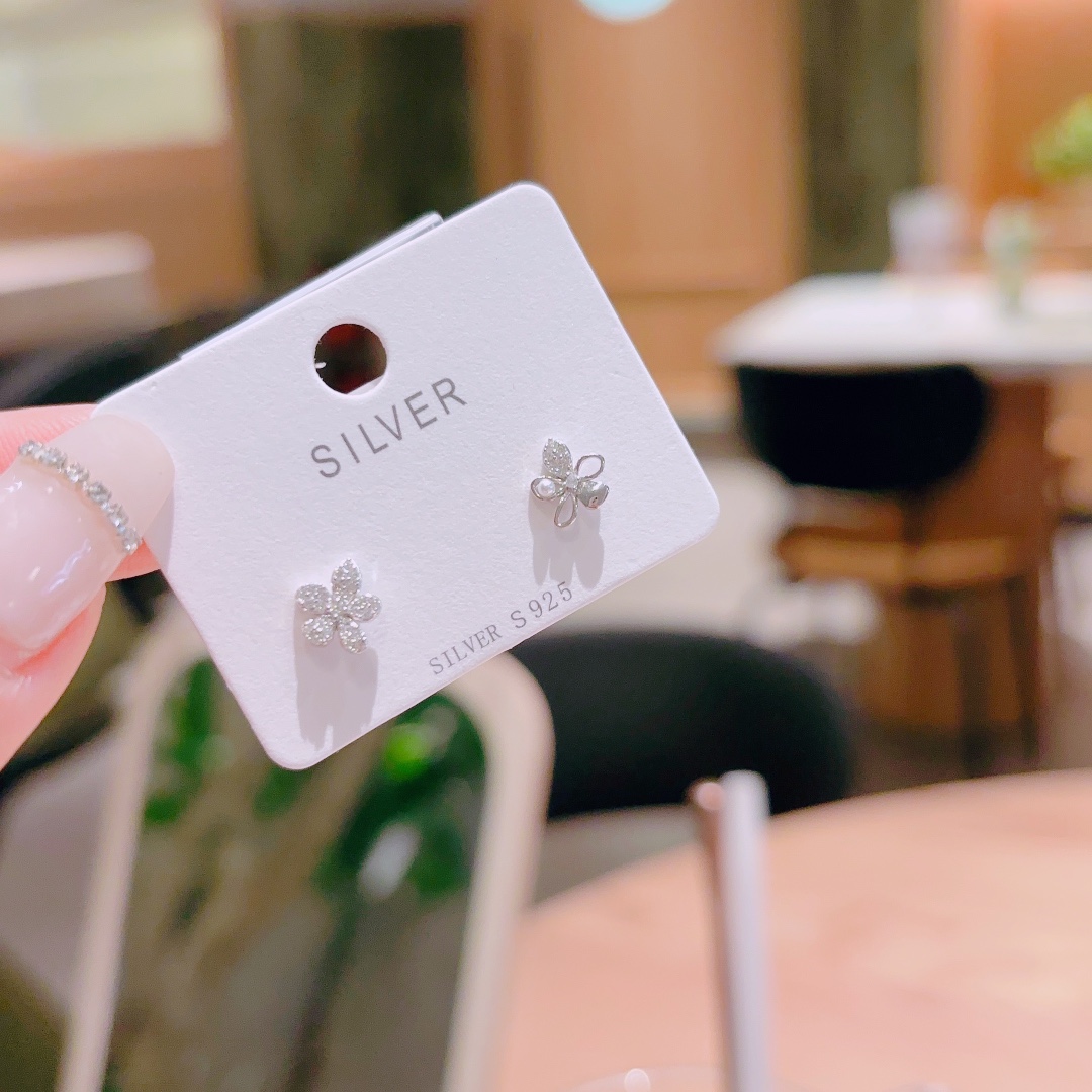 High Polish Silver Earrings Girly Date Night Gold