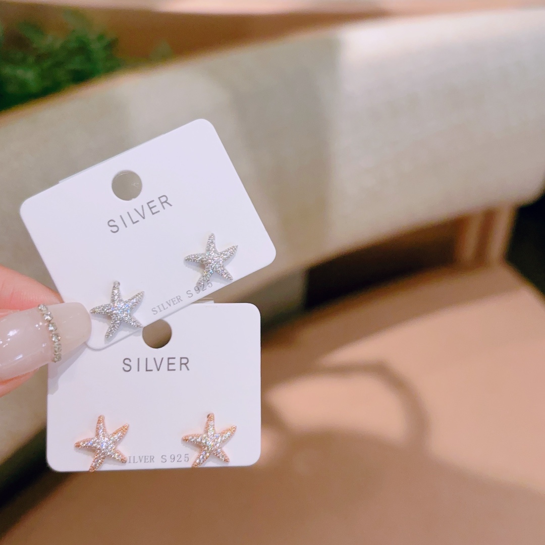 Fine Silver Earrings Girly Everyday Wear Gold