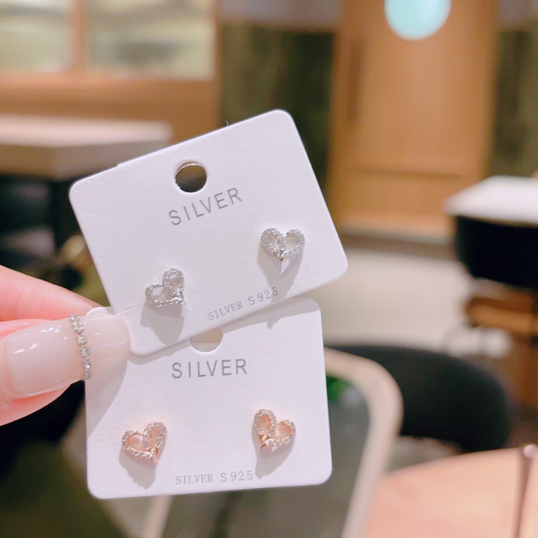 High Polish Silver Earrings Artistic Christmas Gold