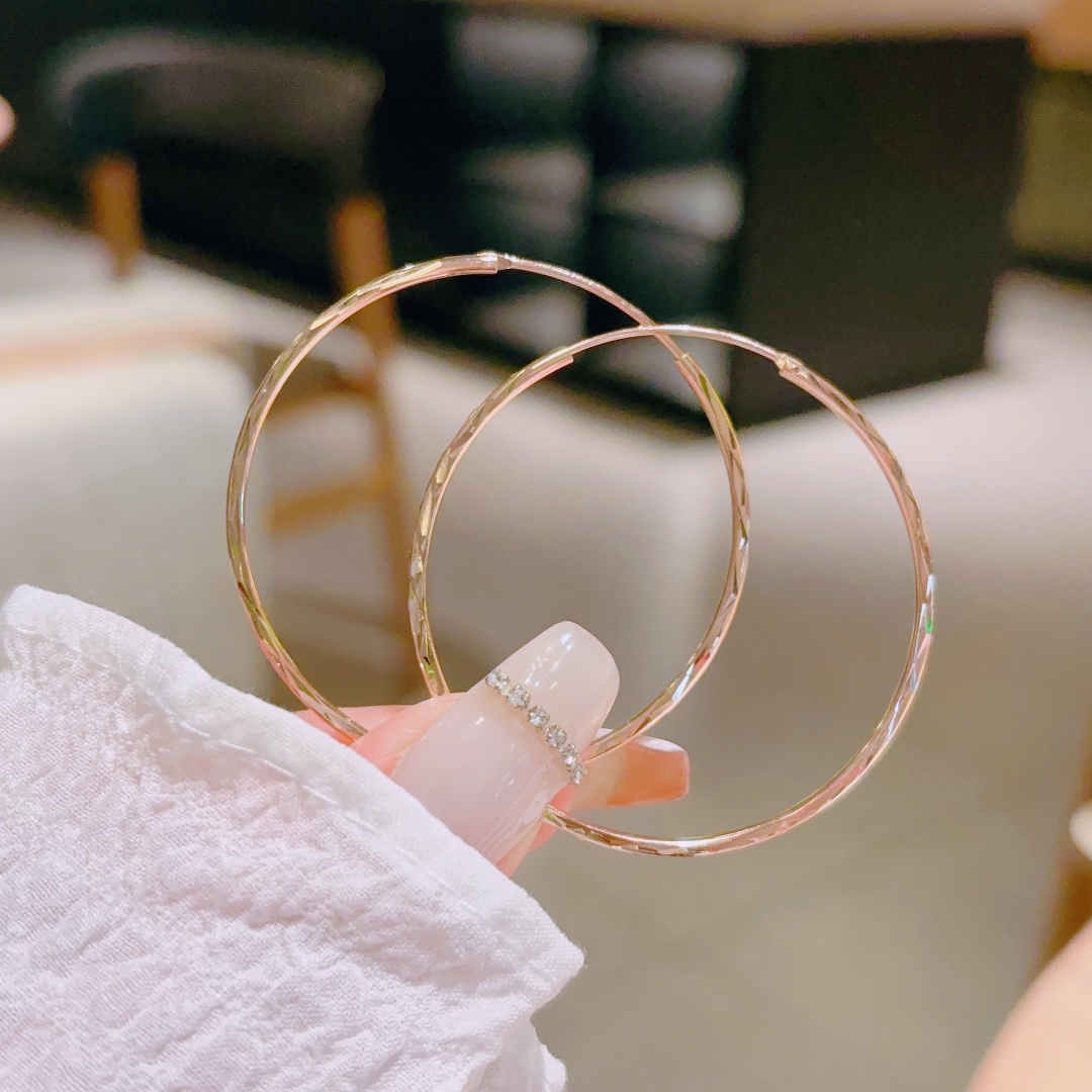 Nickel Free Silver Hoop Earrings Girly Christmas Silver