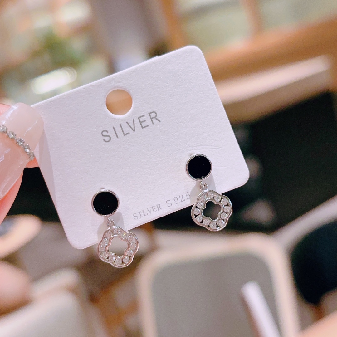 Solid Silver Earrings Girly Mother's Birthday Gold