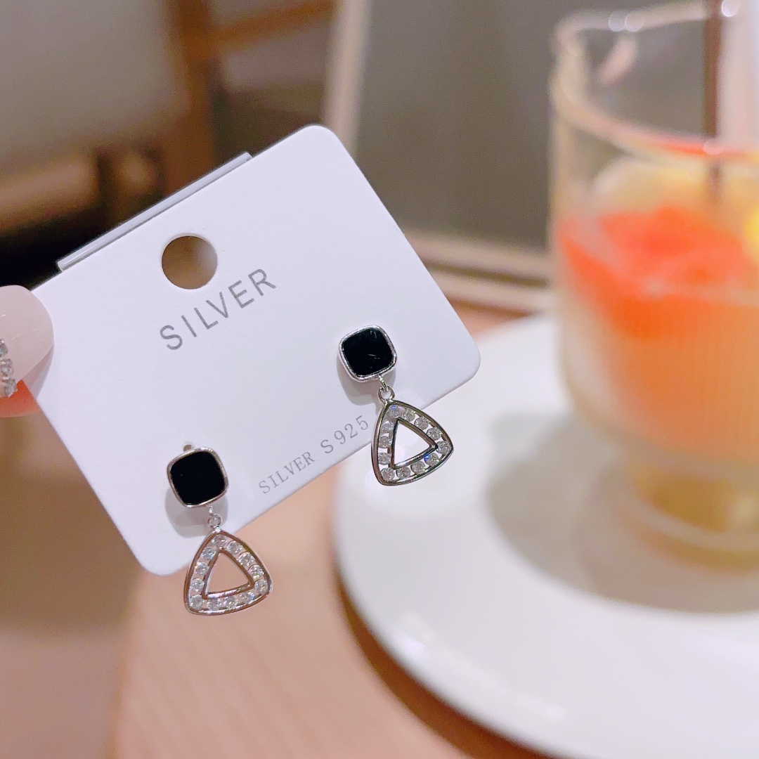 High Polish Silver Earrings Sweet Workplace Silver