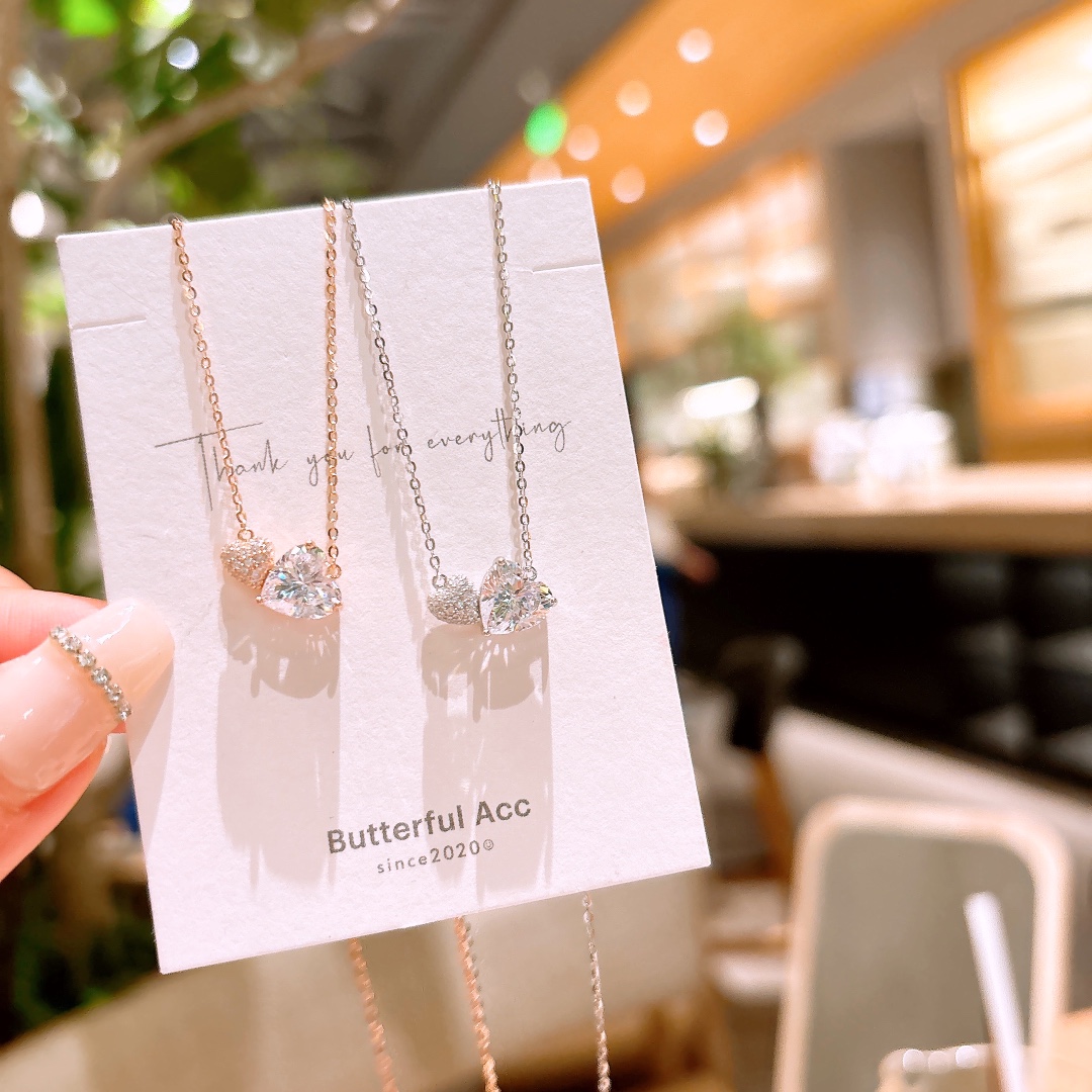 S925 Sterling Silver Necklace Elegant Party Silver