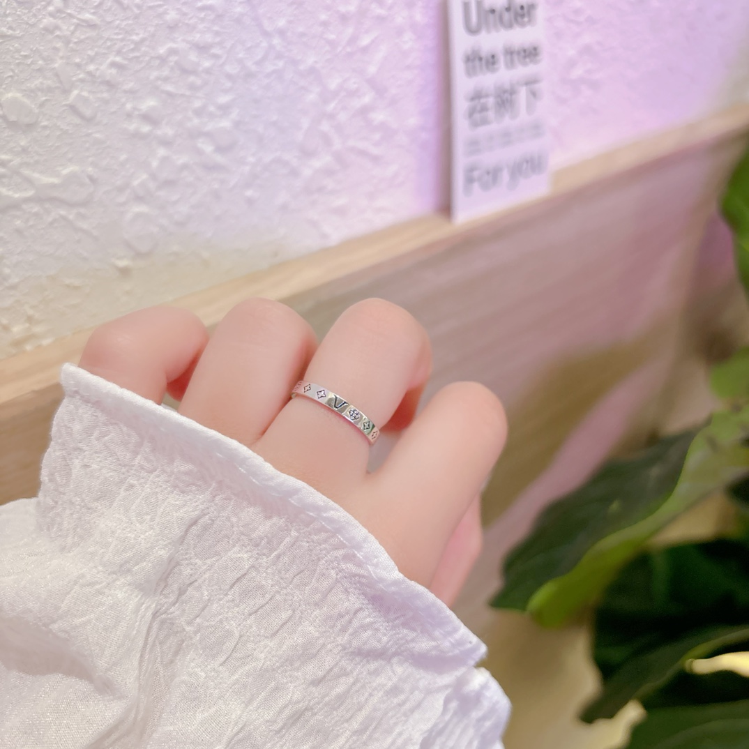 Nickel Free Silver Ring Korean Style Wedding Favor Silver