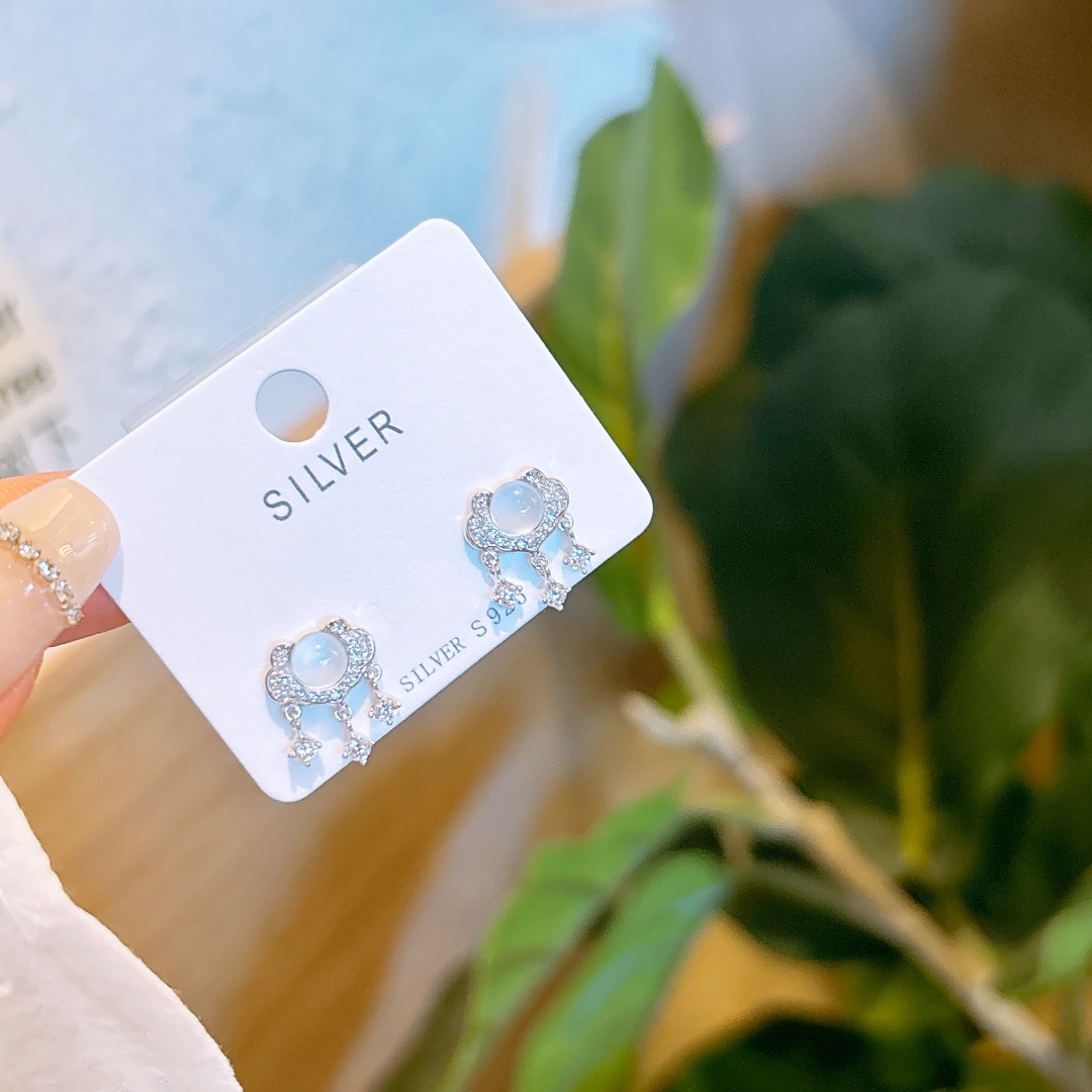 Fine Silver Earrings Intellectual Valentine's Day Silver