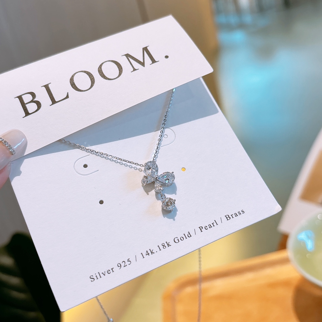 Nickel Free Silver Moissanite Necklace Romantic Date Night Silver