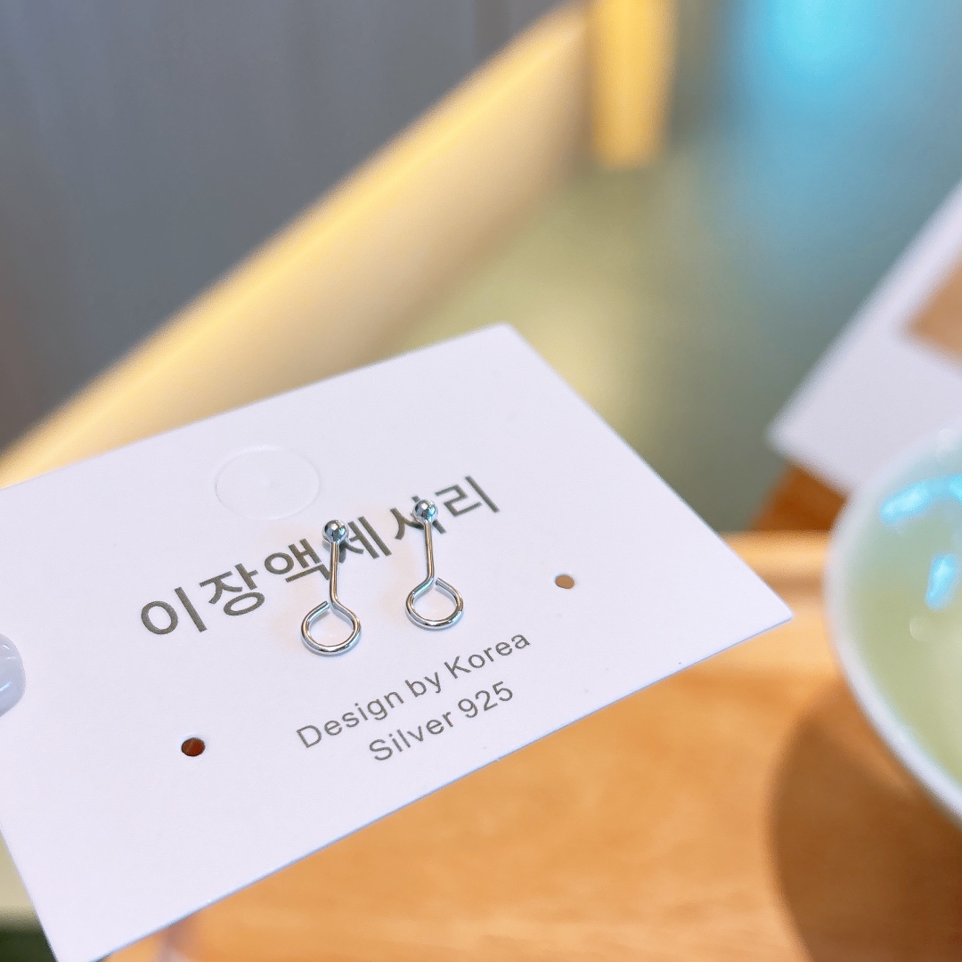 Allergiearmes Silber Ohrringe Zart Geburtstag Gold