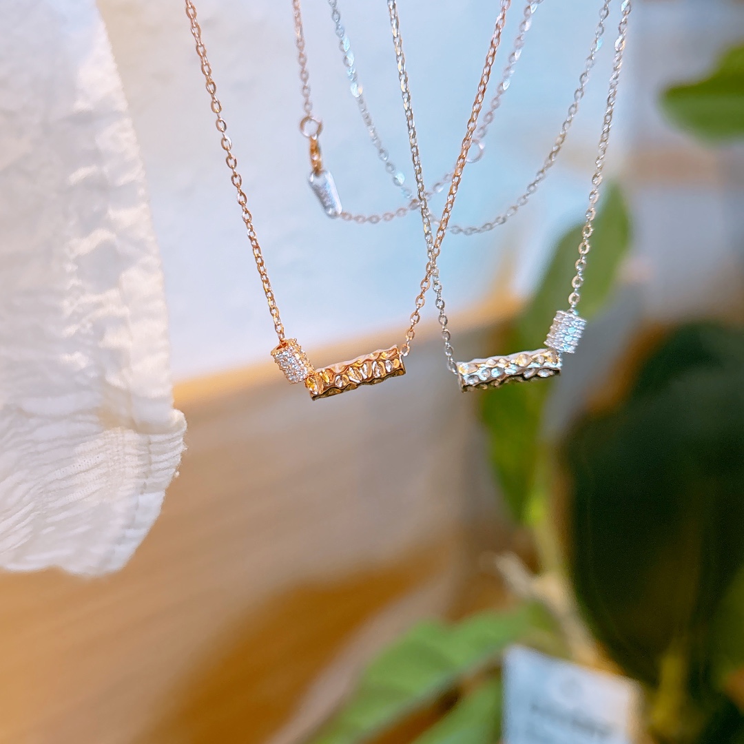 Low Allergy Silver Necklace Fashion Office Silver