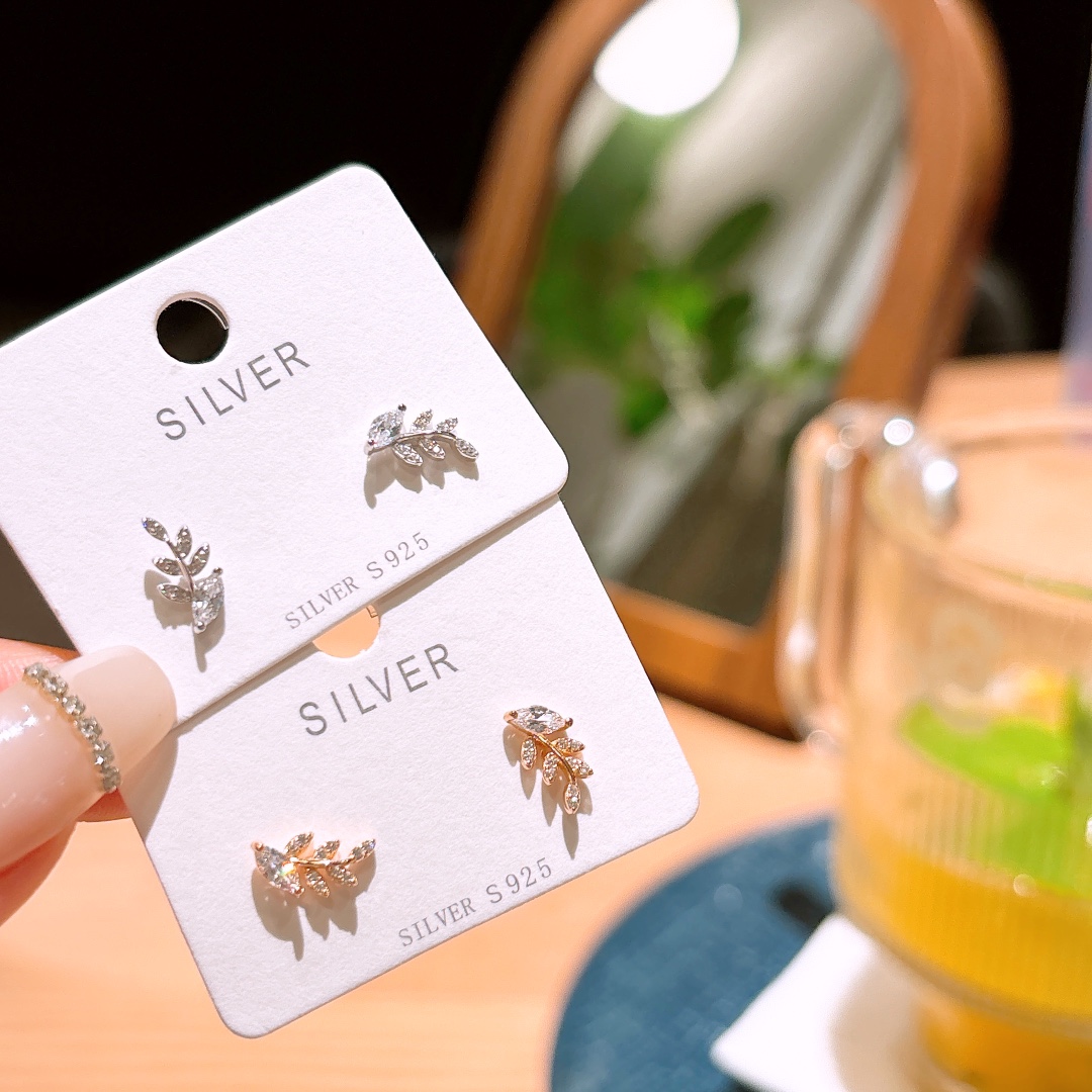 925 Silver Earrings Lively Anniversary Silver