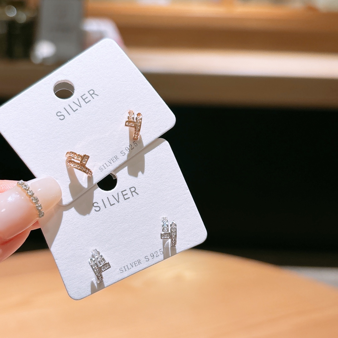 Nickel Free Silver Earrings Intellectual Self-love Silver