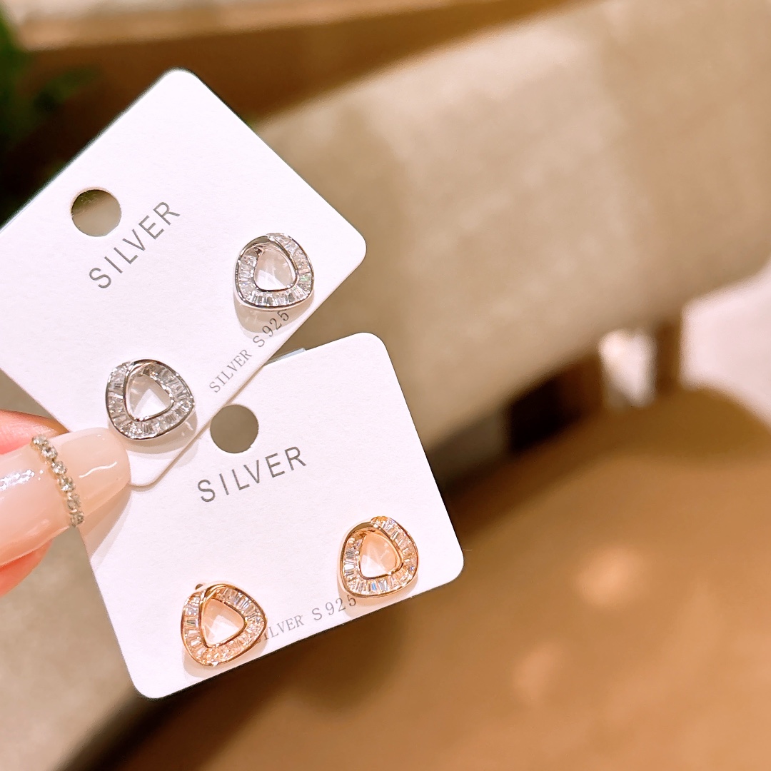 Hypoallergenic Silver Earrings Artistic Bestie Gift Silver