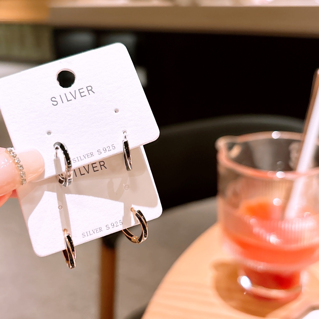 High Polish Silver Ear Cuffs Pure Housewarming Gold