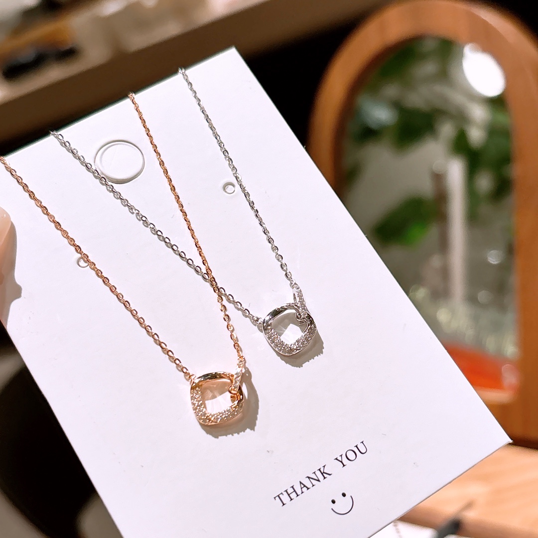 S925 Sterling Silver Necklace Premium Annual Party Silver