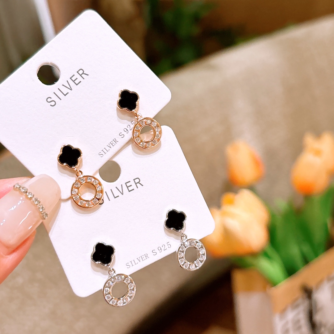 Hypoallergenic Silver Earrings Elegant Valentine's Day Silver