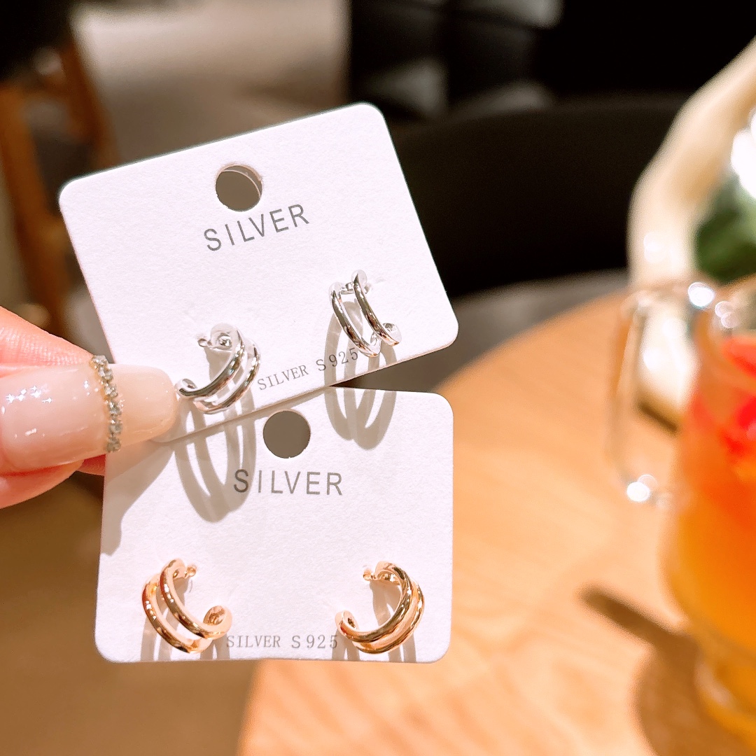 Low Allergy Silver Earrings Sweet & Cool Bestie Gift Silver