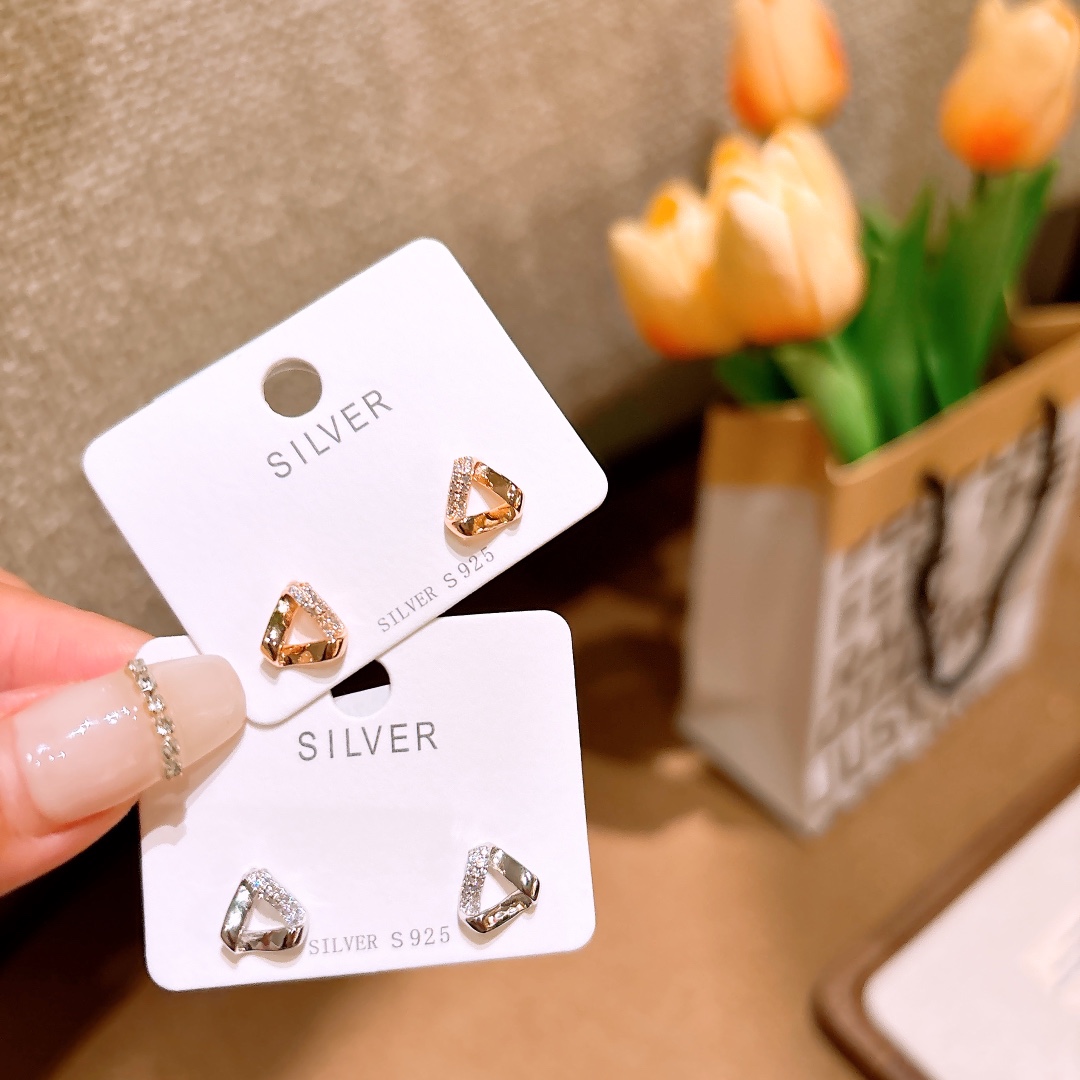 Solid Silver Earrings Premium Party Silver