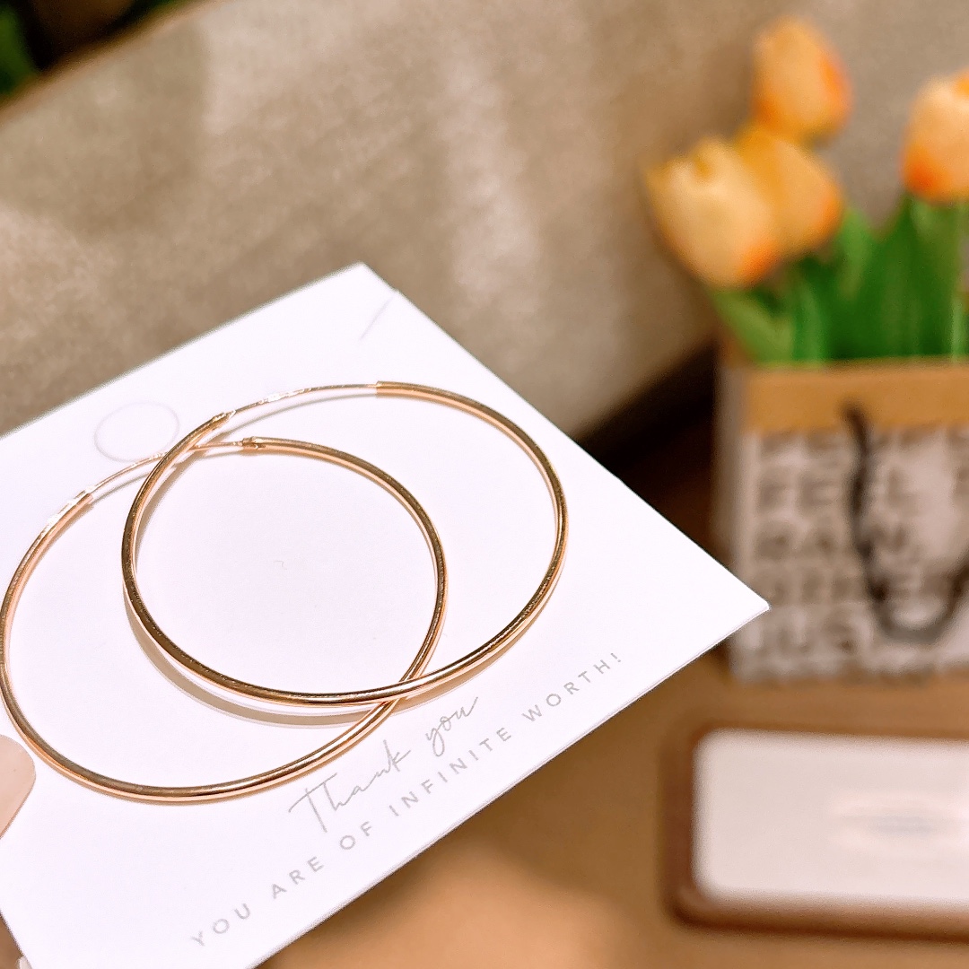 Fine Silver Hoop Earrings Lively Christmas Gold