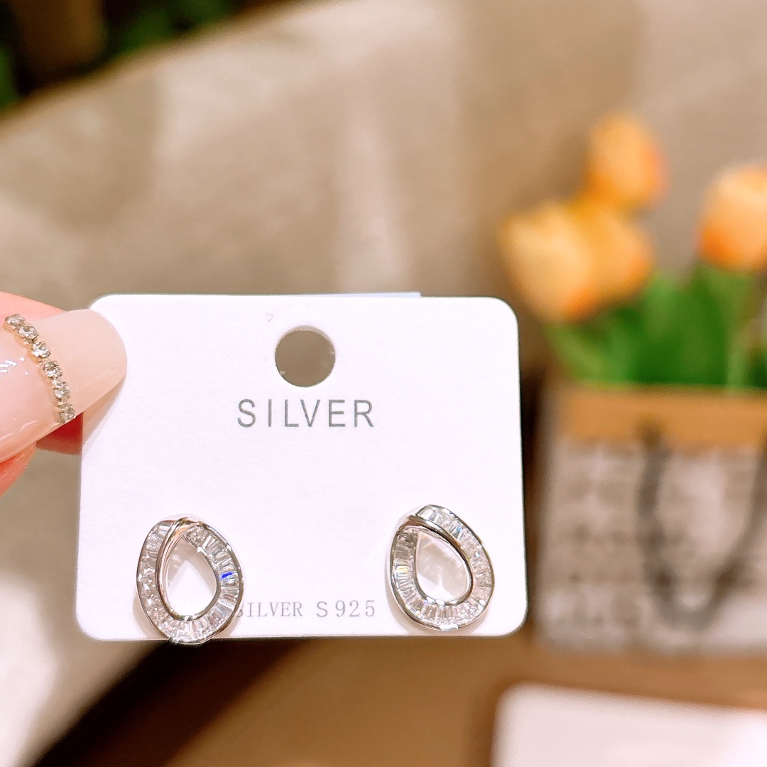 Nickel Free Silver Earrings Gentle Office Silver