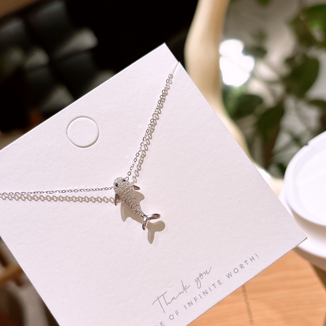 Fine Silver Necklace Sweet Wedding Silver