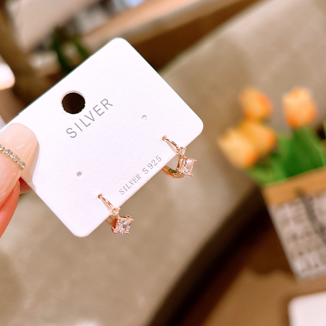 S925 Sterling Silver Ear Cuffs Elegant Everyday Wear Silver