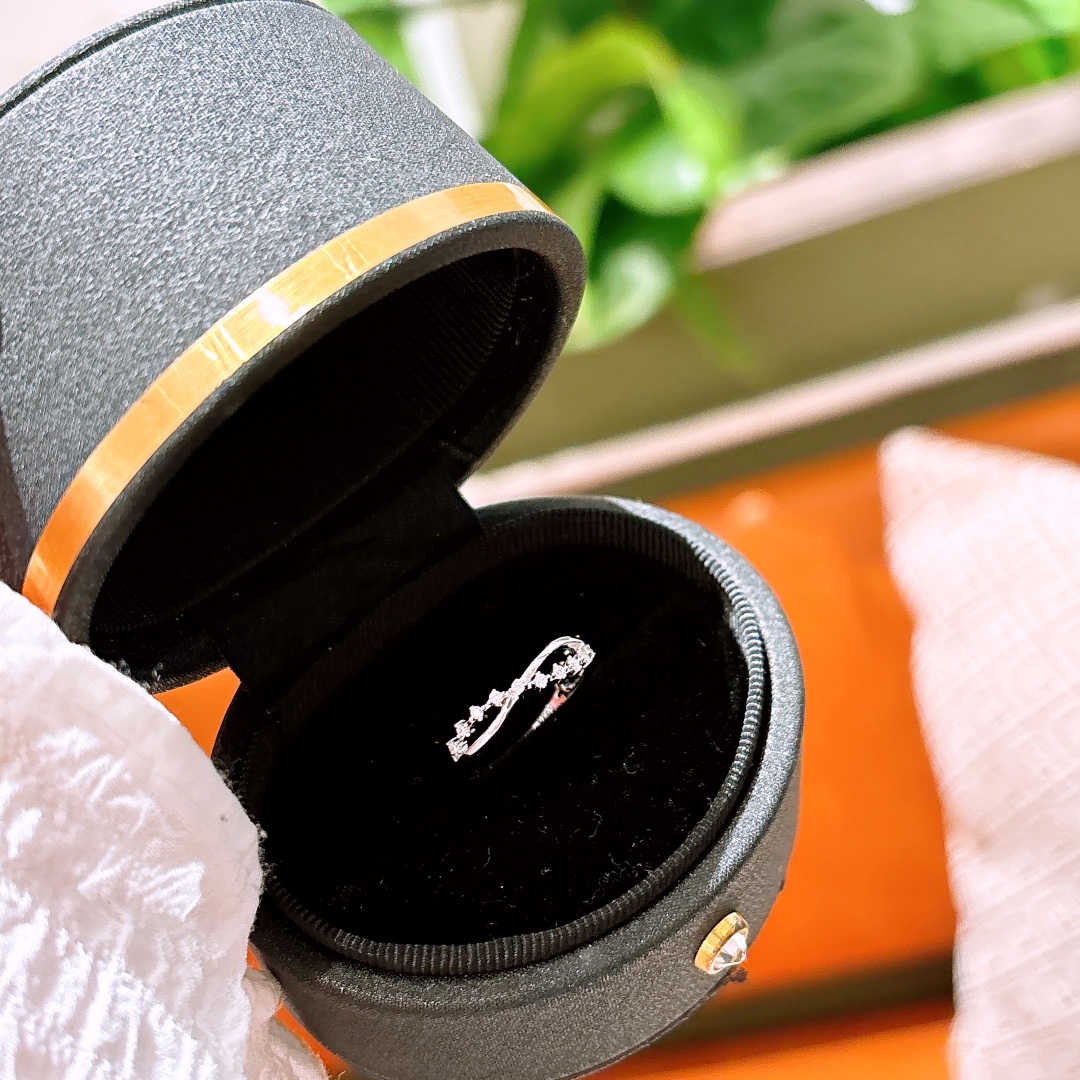 925 Silver Ring Soft Confession Gold