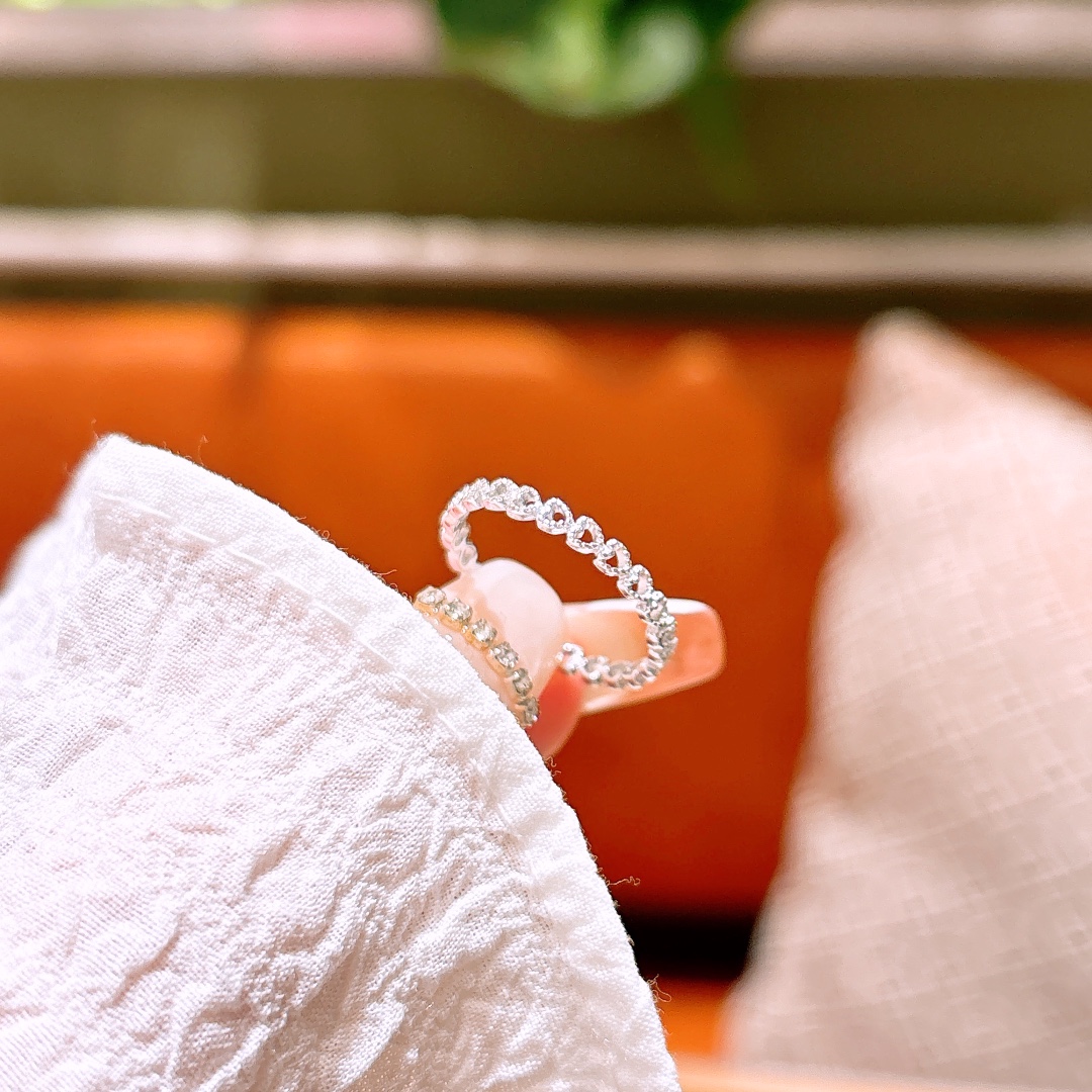 S925 Sterling Silver Ring Intellectual Graduation Silver