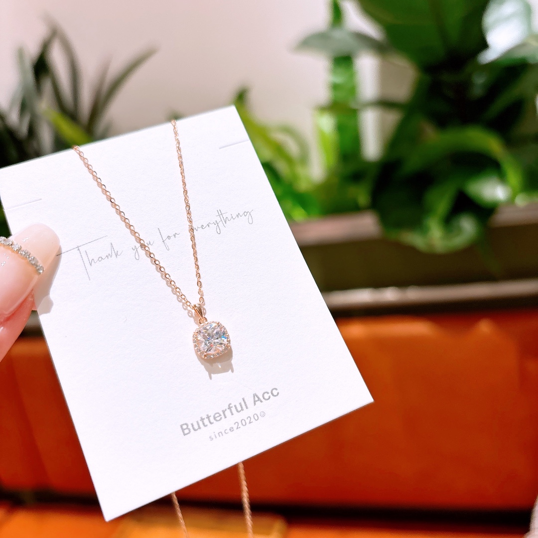 High Polish Silver Necklace Ethereal Gift for Her Silver