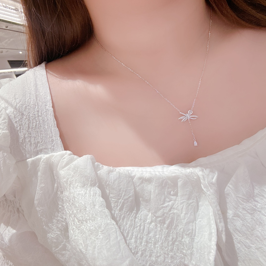 Nickel Free Silver Necklace Light Luxury Confession Silver