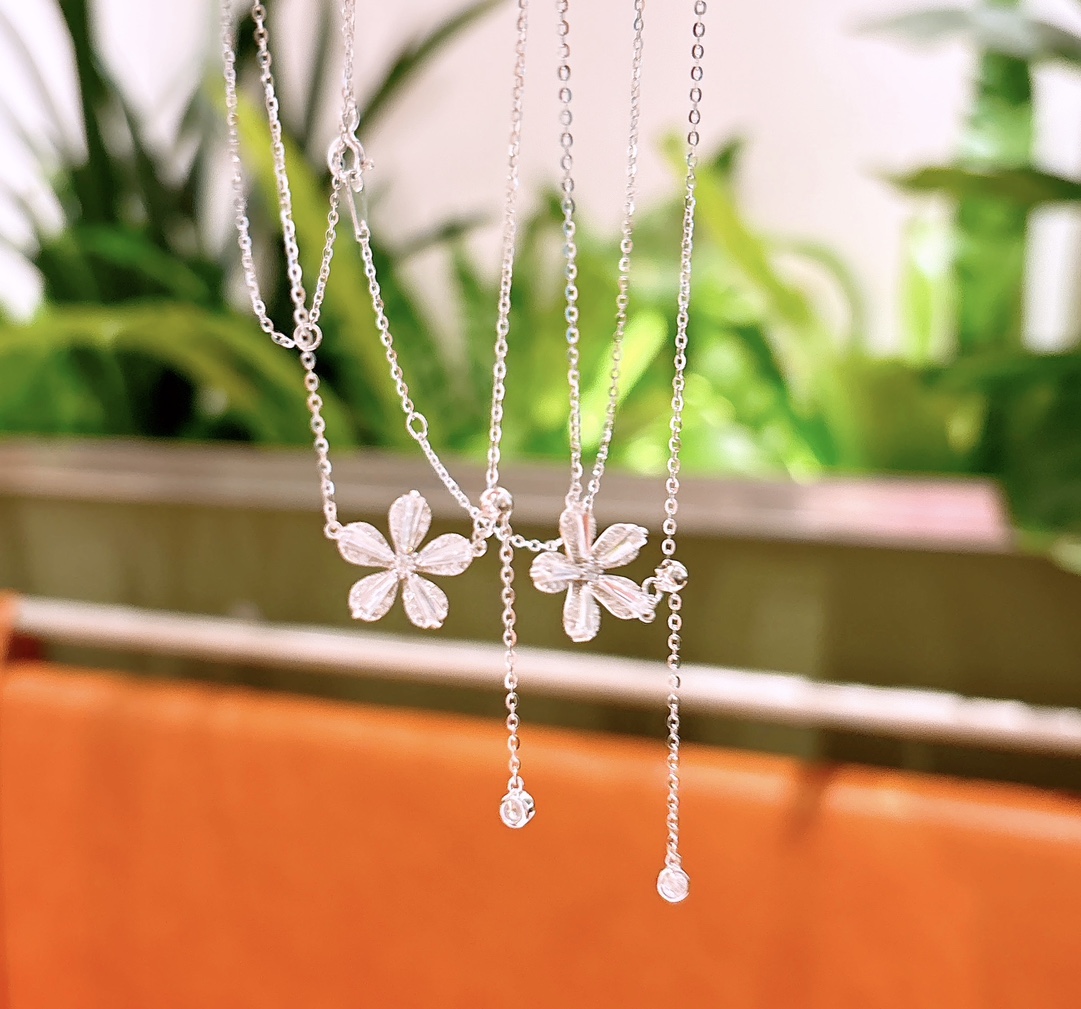 Fine Silver Necklace Sweet Valentine's Day Silver