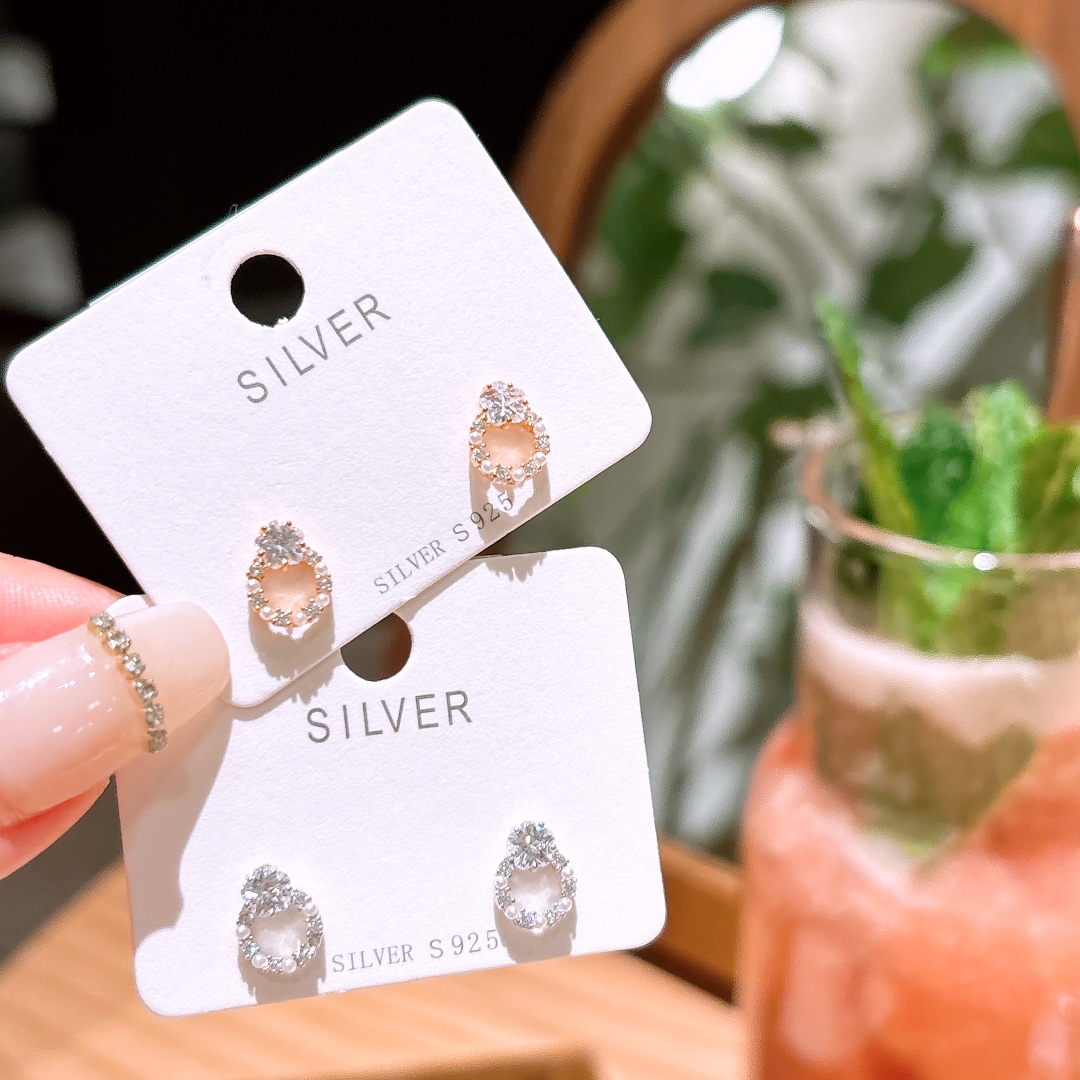 Solid Silver Earrings Forest Travel Silver