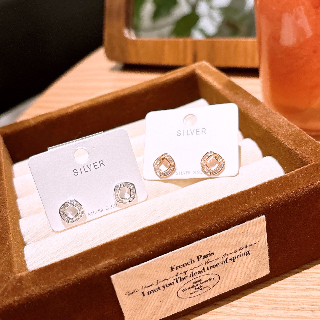 Nickel Free Silver Earrings Intellectual Mother's Birthday Gold