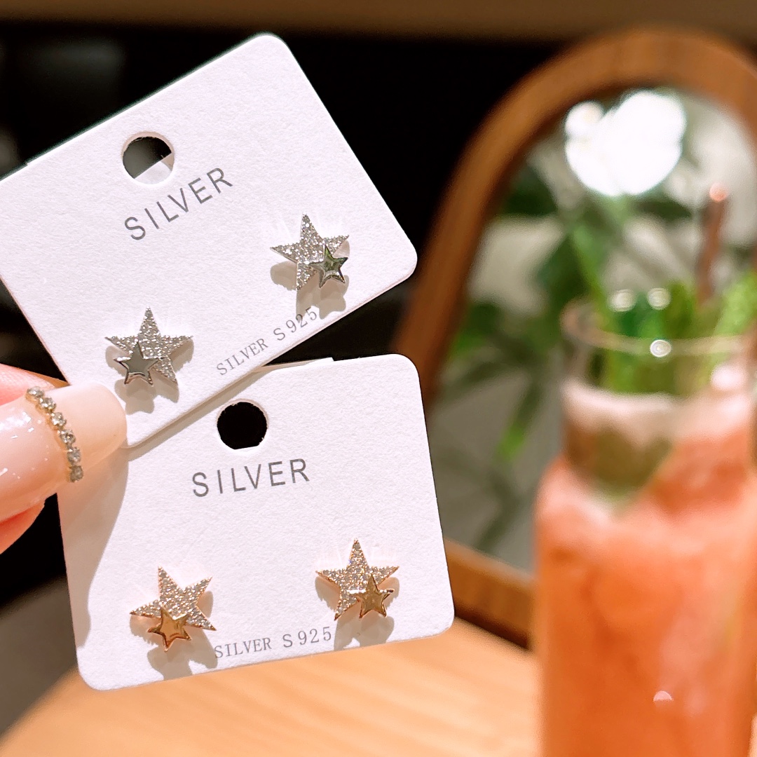 925 Silver Earrings Sweet Banquet Silver