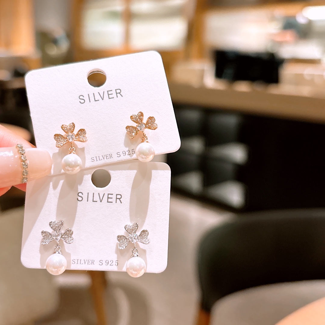 Fine Silver Earrings Pure Teacher's Day Gold