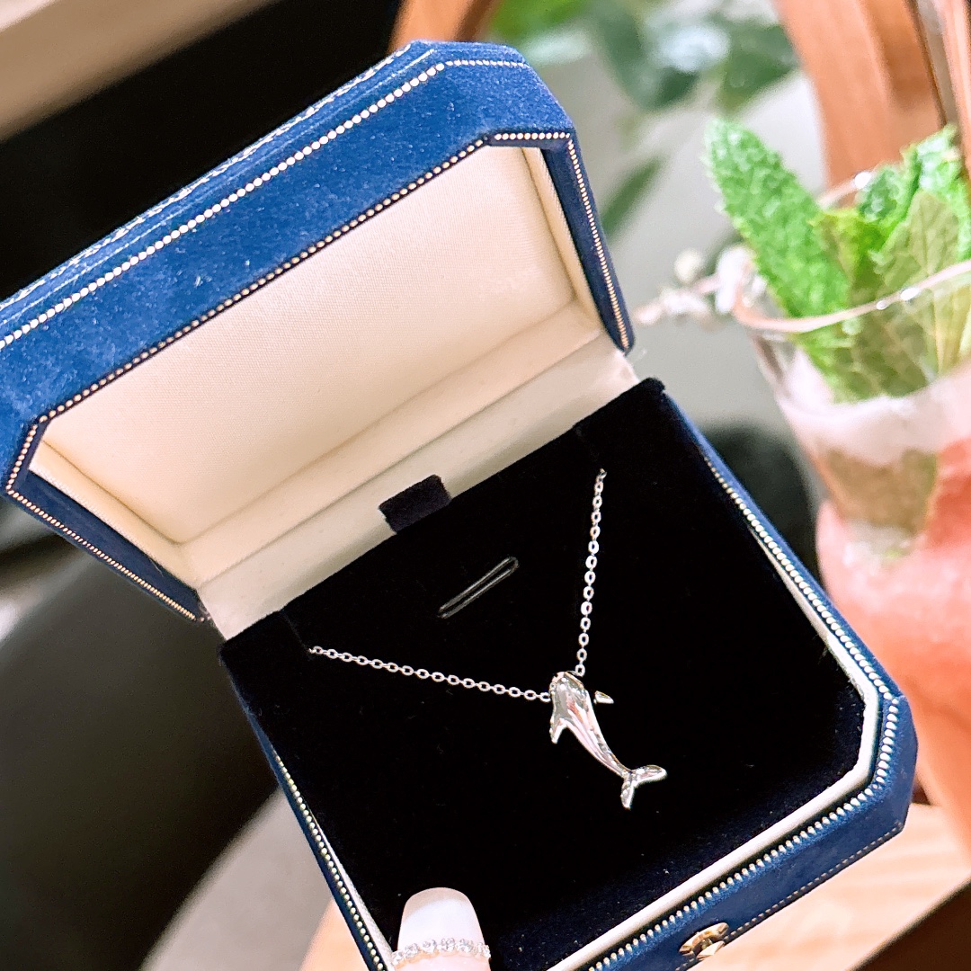 Fine Silver Necklace Playful Gift for Her Gold