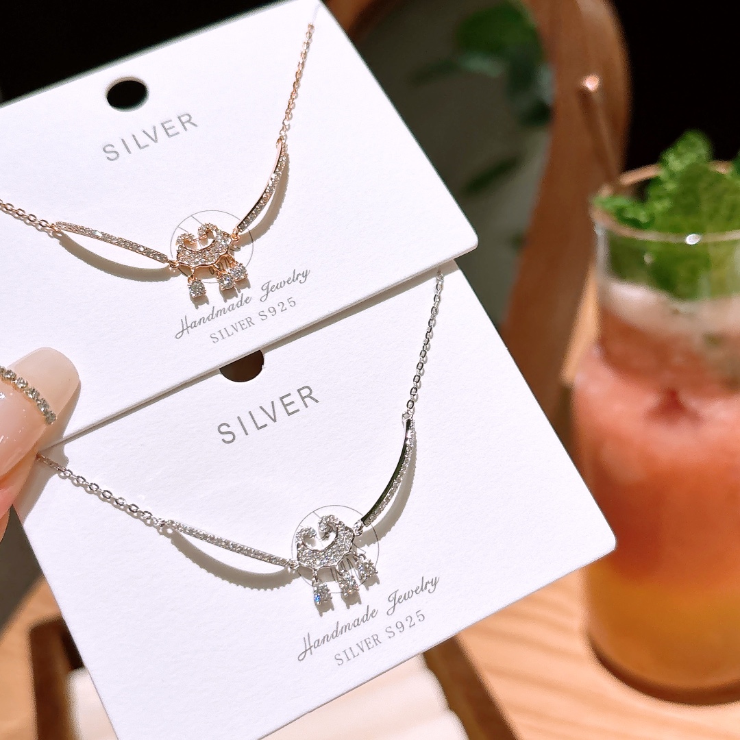 Solid Silver Moissanite Bracelet Light Luxury Housewarming Silver