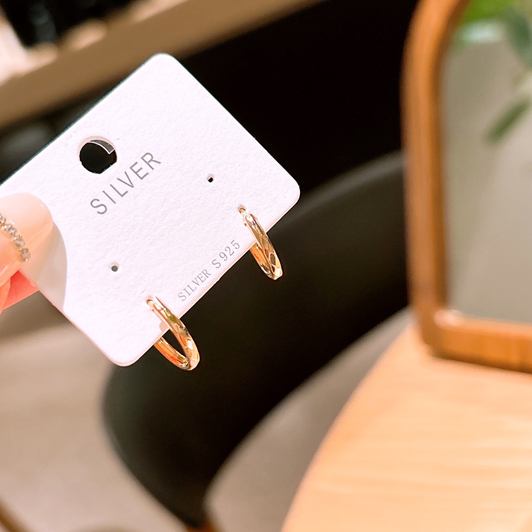 Solid Silver Ear Cuffs Fresh Banquet Gold