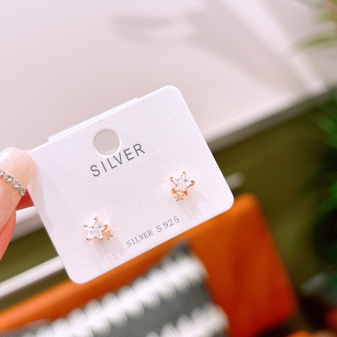 Hypoallergenic Silver Earrings Sweet & Cool Everyday Wear Silver