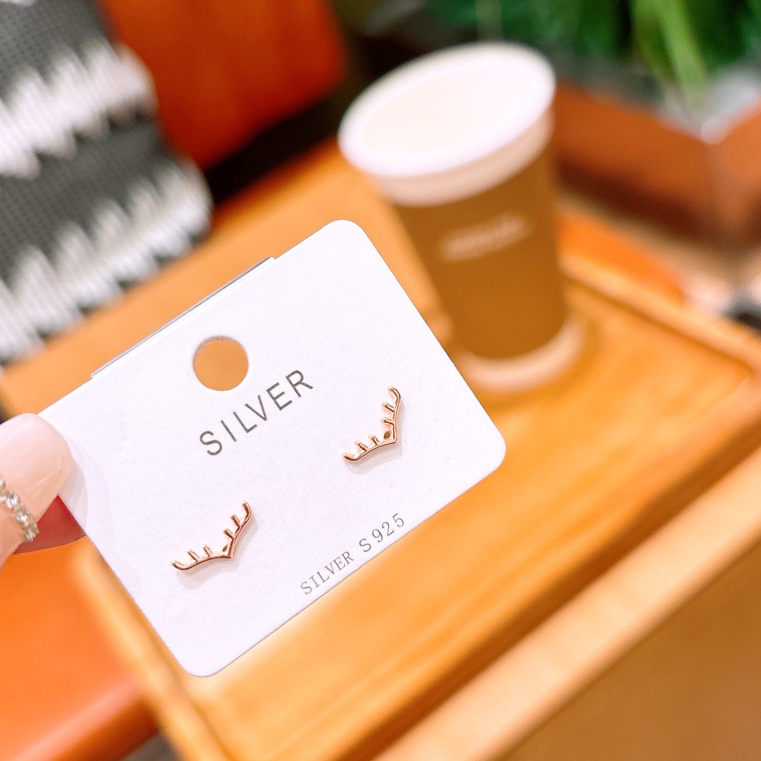 Hochglanzpoliertes Silber Ohrringe Elegant Geburtstag Gold