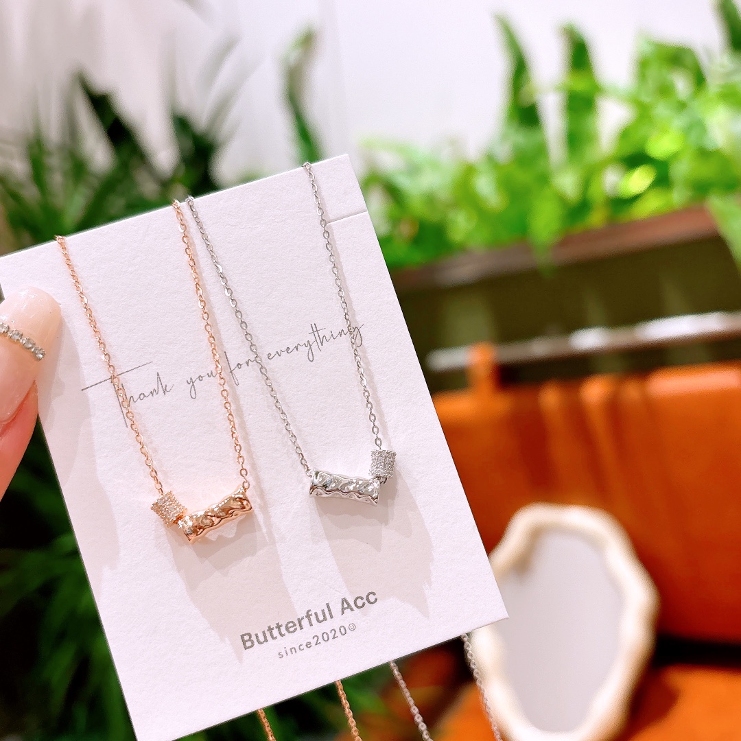 Solid Silver Necklace Soft Proposal Silver