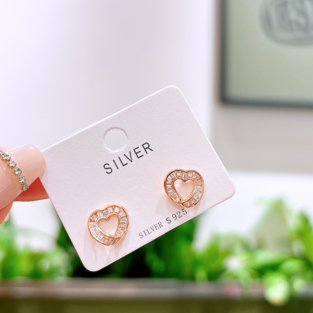 Fine Silver Earrings Forest Birthday Gold