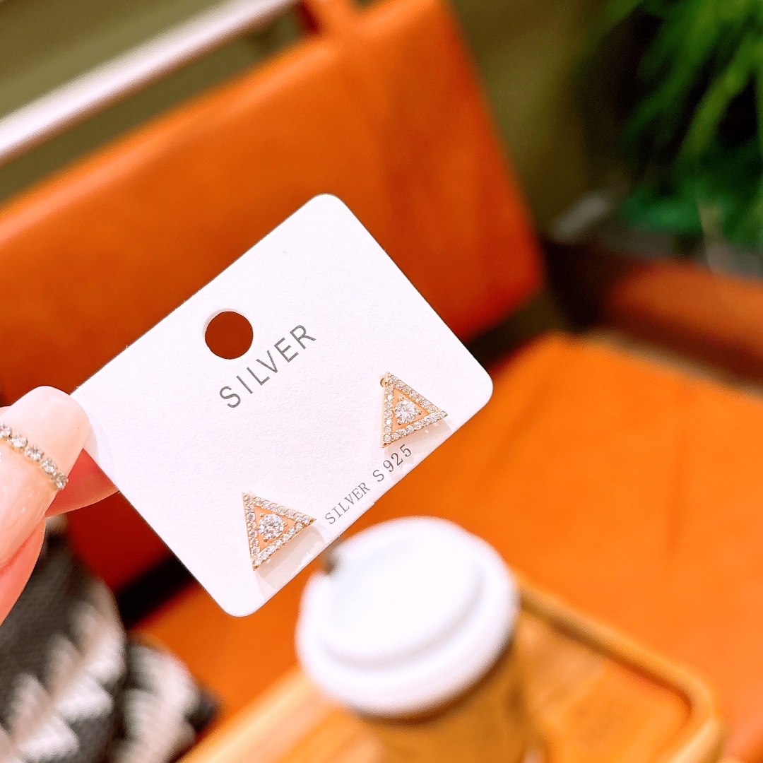 High Polish Silver Earrings Gentle Teacher's Day Silver