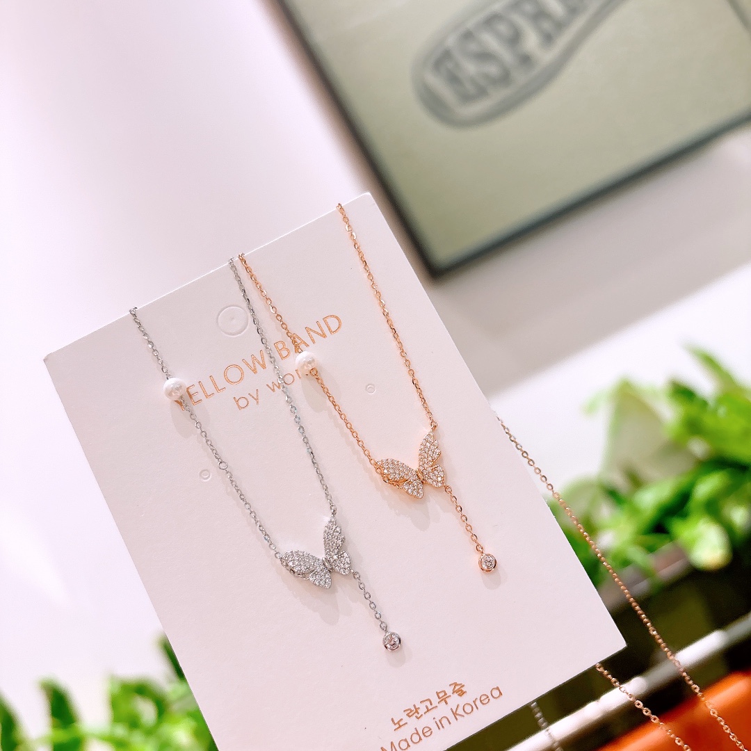 Fine Silver Necklace Forest Housewarming Gold