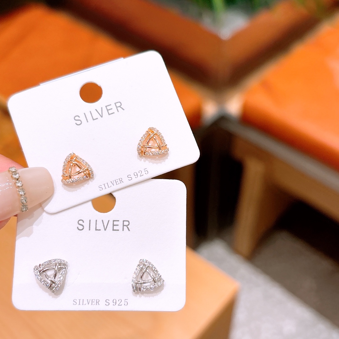 Hypoallergenic Silver Earrings Vintage Annual Party Silver